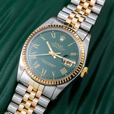 rolex datejust 36mm green dial